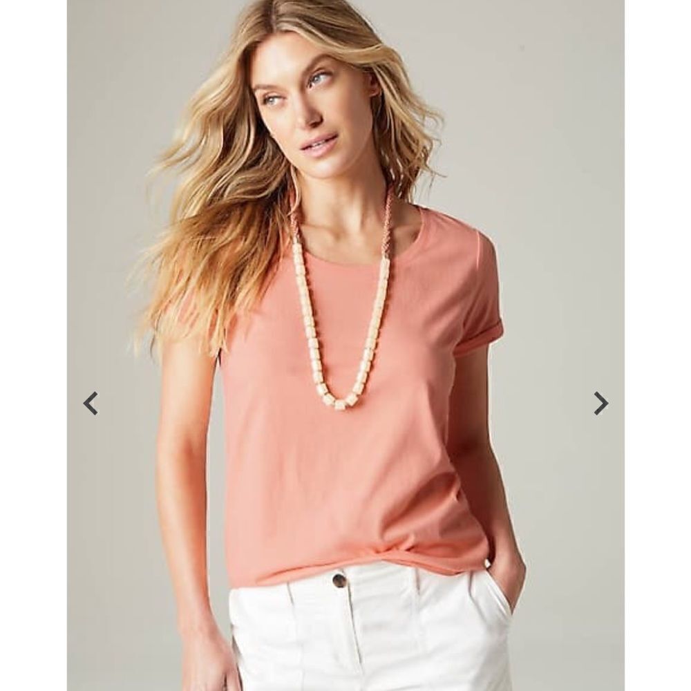 J. Jill Peach Short Sleeve Top